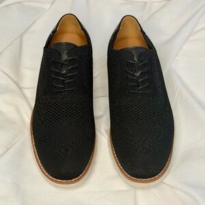 Nautica Black Knit Oxford Shoes